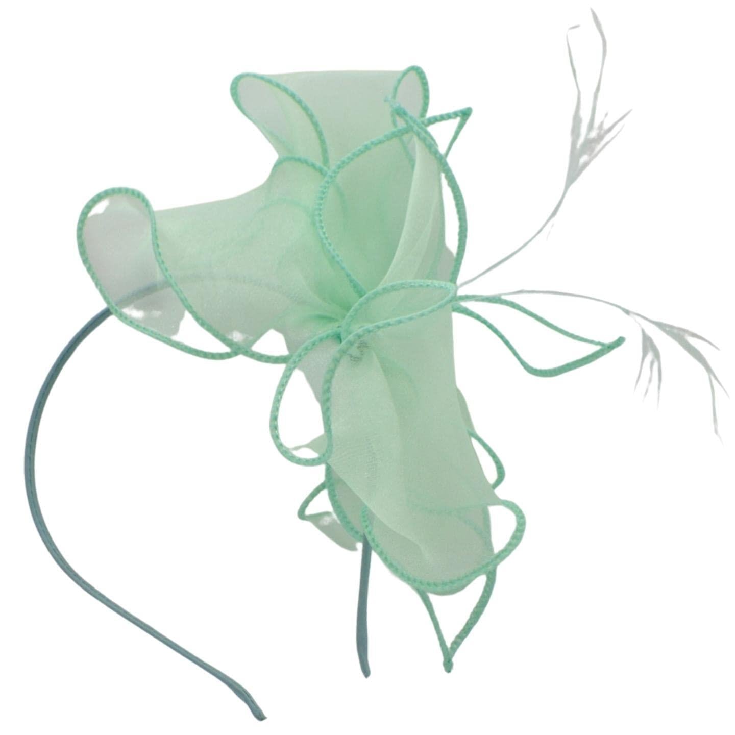 Fascinator Headband Hair Band Fascinators Feather Flower Headband Ladies Hair Piece Wedding Hats Ascot Hat On Aliceband For Women, Ladies, Girls