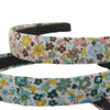 Cute, Ditsy, Thick Band Bohemian Style Women's & Girls Floral Patterned Fabric Headband Set, Multiple Coloured Flowery Pack