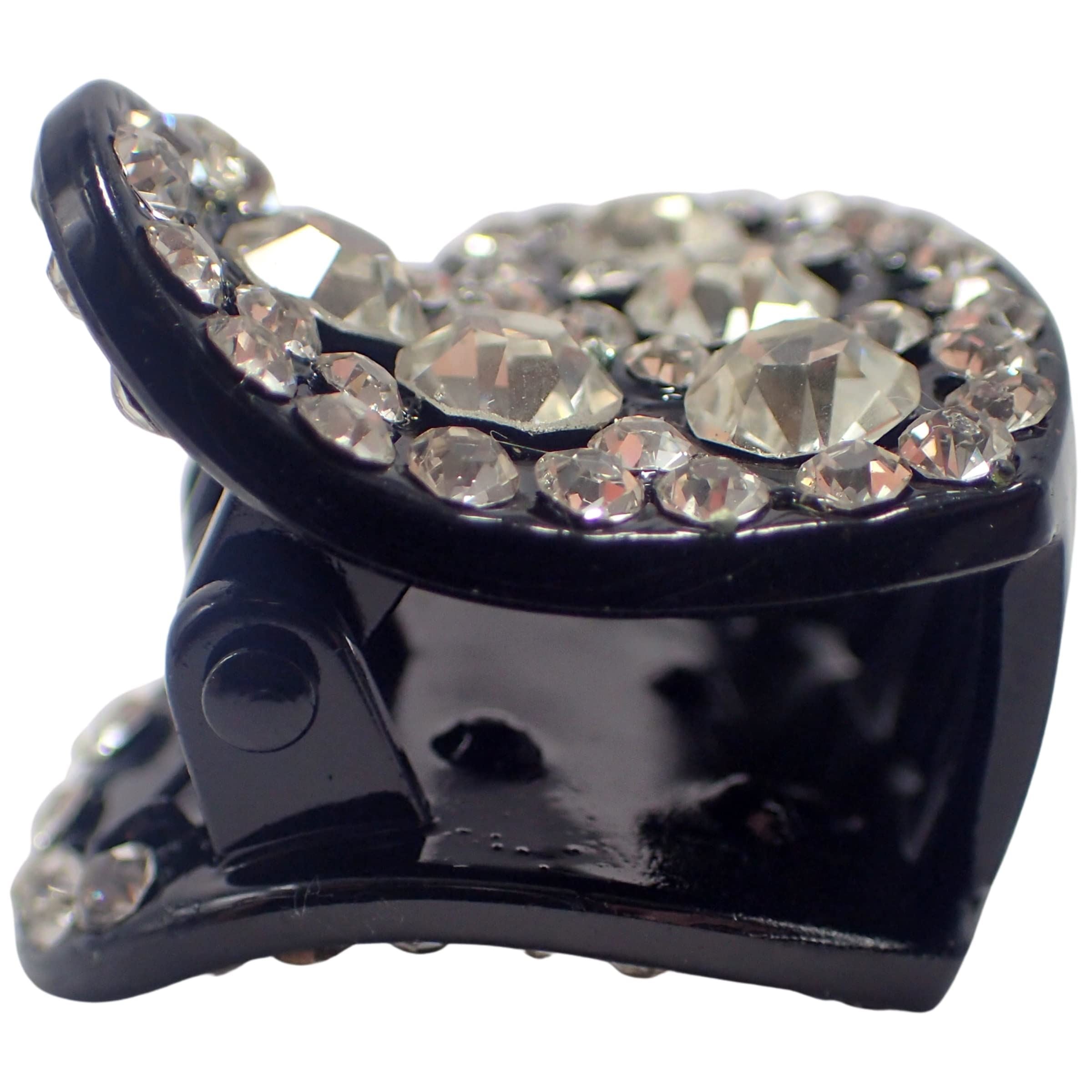 2pc Rhinestone Heart Claw Clips for Women and Girls Valentines