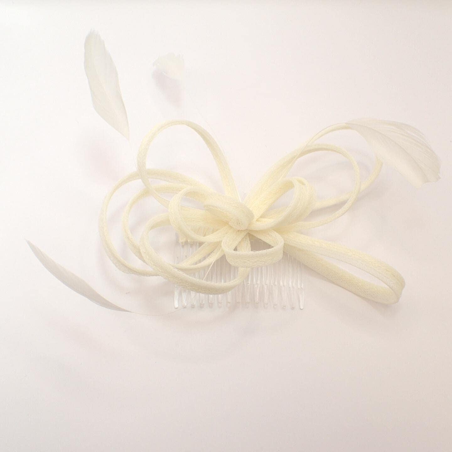 Fascinator Hair Slide Hair Comb Fascinators Wedding Hair Slides Wedding Fascinators Royal Ascot Fascinator On Clear Comb For Women, Ladies, Girls