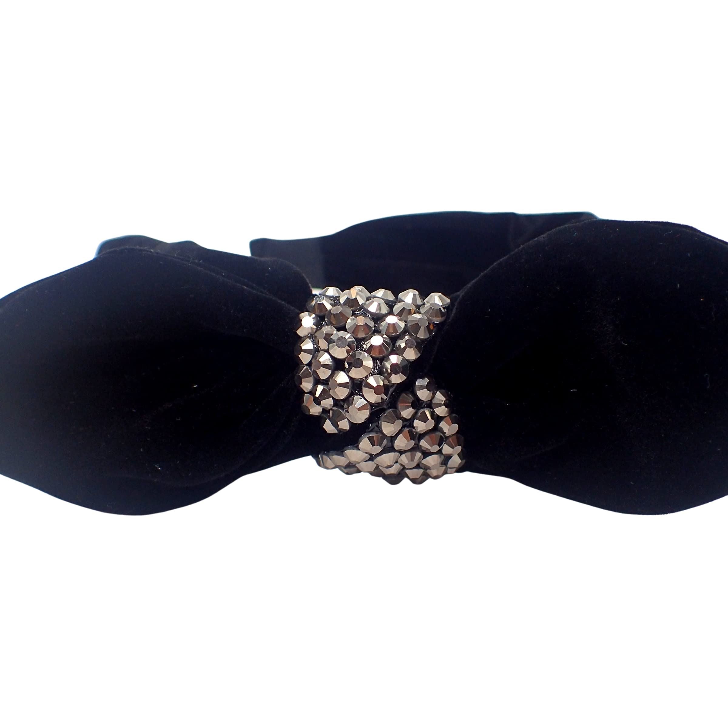 Velvet Bow Alice Bands Adult Women, Hair Accessories for Women, Hair Bands for Women, Thick Headband, Womens Headbands, Head Bands Adult Women, Wide Headbands