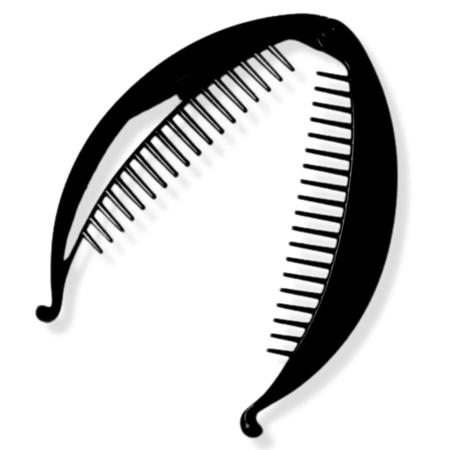 Hair Banana Clips Banana Fish Women Ladies Girls Kids Long Thick Wide Tooth Comb Pins Light Double Grippers Styling Products