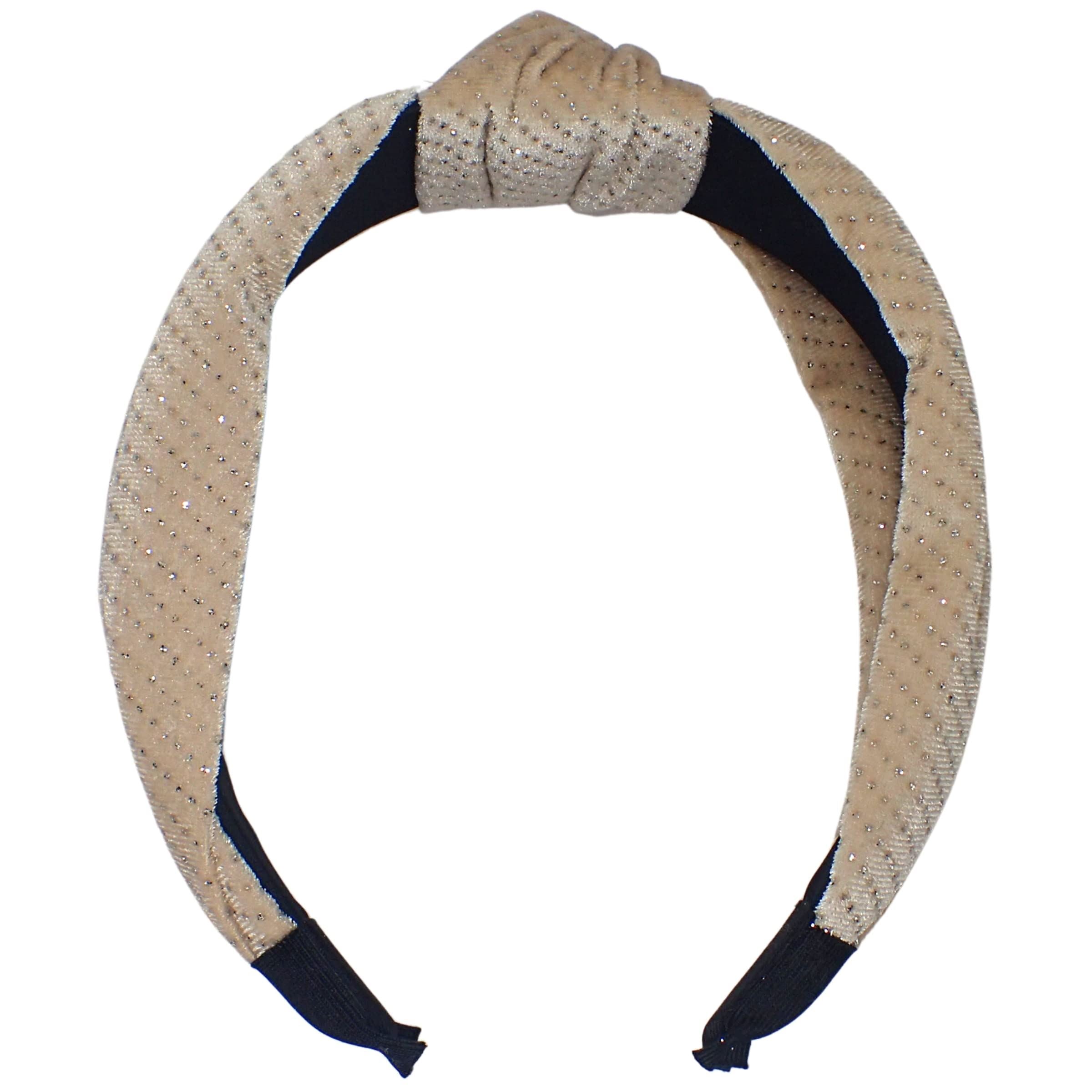 Velvet Glitter Knot Alice Bands Adult Women, Hair Accessories for Women, Hair Bands for Women, Thick Headband, Womens Headbands, Head Bands Adult Women, Wide Headbands