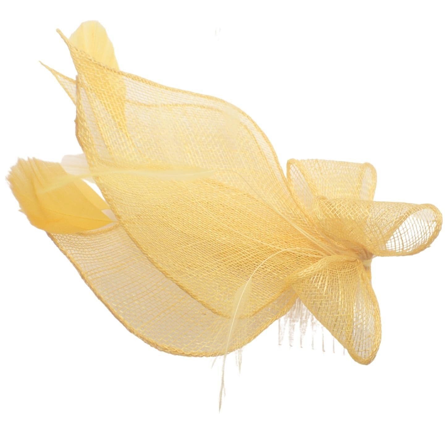 Fascinator Hair Slide Hair Comb Sinamay Fascinators Wedding Hair Slides Weddings Hairpiece Royal Ascot Hat On Clear Comb For Women, Ladies, Girls