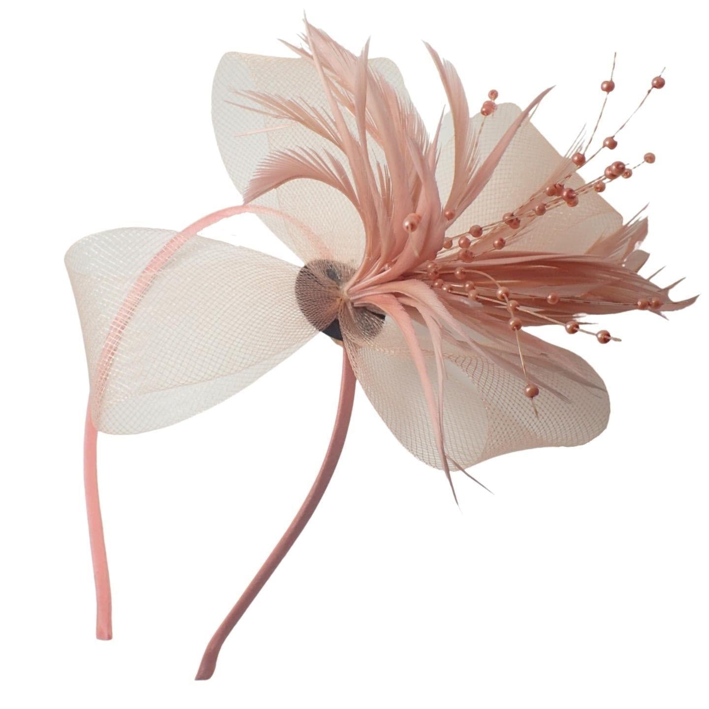 Flower Fascinator Hair Clips Hair Fascinators Wedding Hat Hair Clip Royal Ascot Hat On Clip Or Aliceband Headband For Girls, Women, Ladies