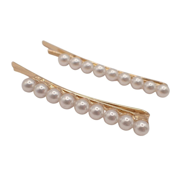 Stunning Sparkly Crystal Hair Clips, Vintage Looking Pearl Detailed Bobby Pins For Women & Girls, Birthday, Prom or Bridal Accessories