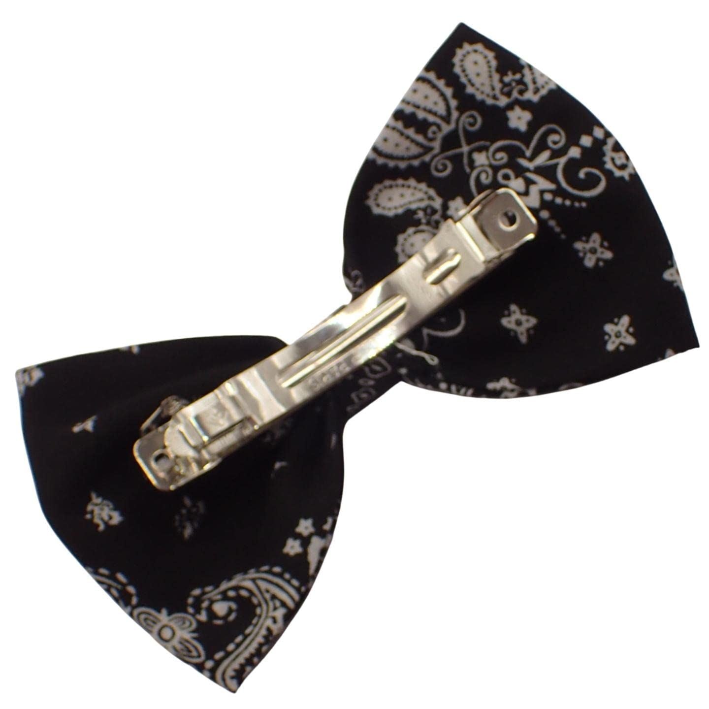 Fabric Paisley Print Bow Hair Clip for Girls & Women, Hair Accessories for Girls, Cute Hair Clip for Girls, Bandana Print Bow Clip, Unisex Hair Accessory, Pretty Bow Hair