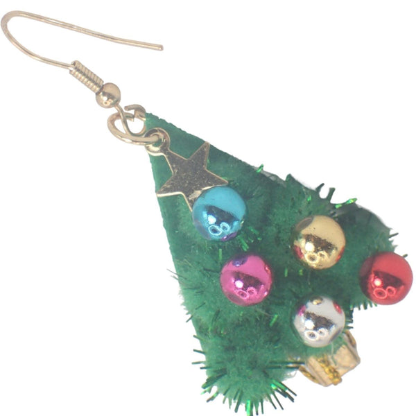 2pcs Christmas EarRings for Women or Girls, Earrings for Women Dangling Christmas Tree, Bauble, Christmas Pudding, Hooks, Studs, Reindeer Santa Hat Ho Ho Ho Holly
