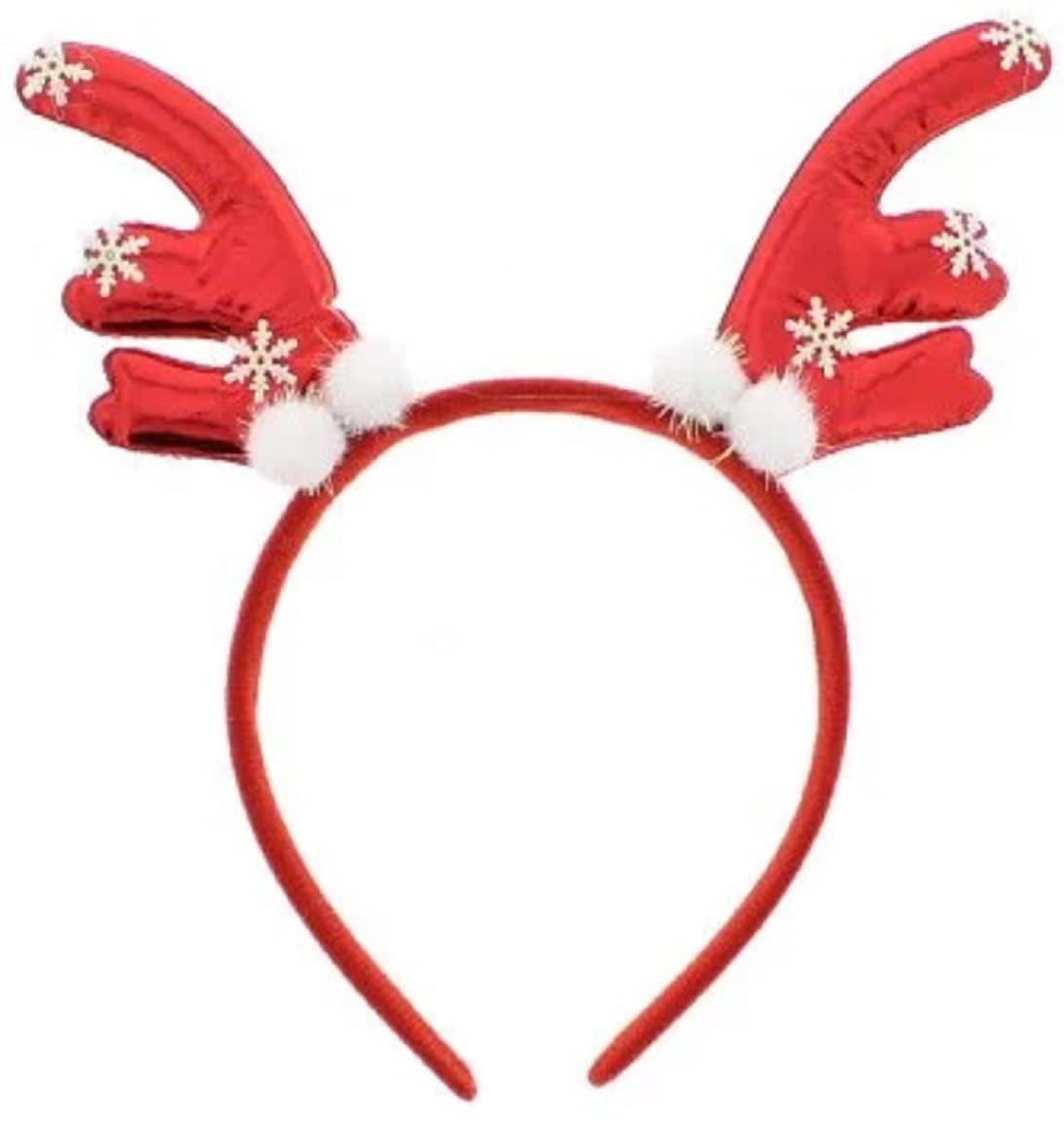 Deer Horns Antlers Santa Hat & Rudolph Red Nose Reindeer Valentines
