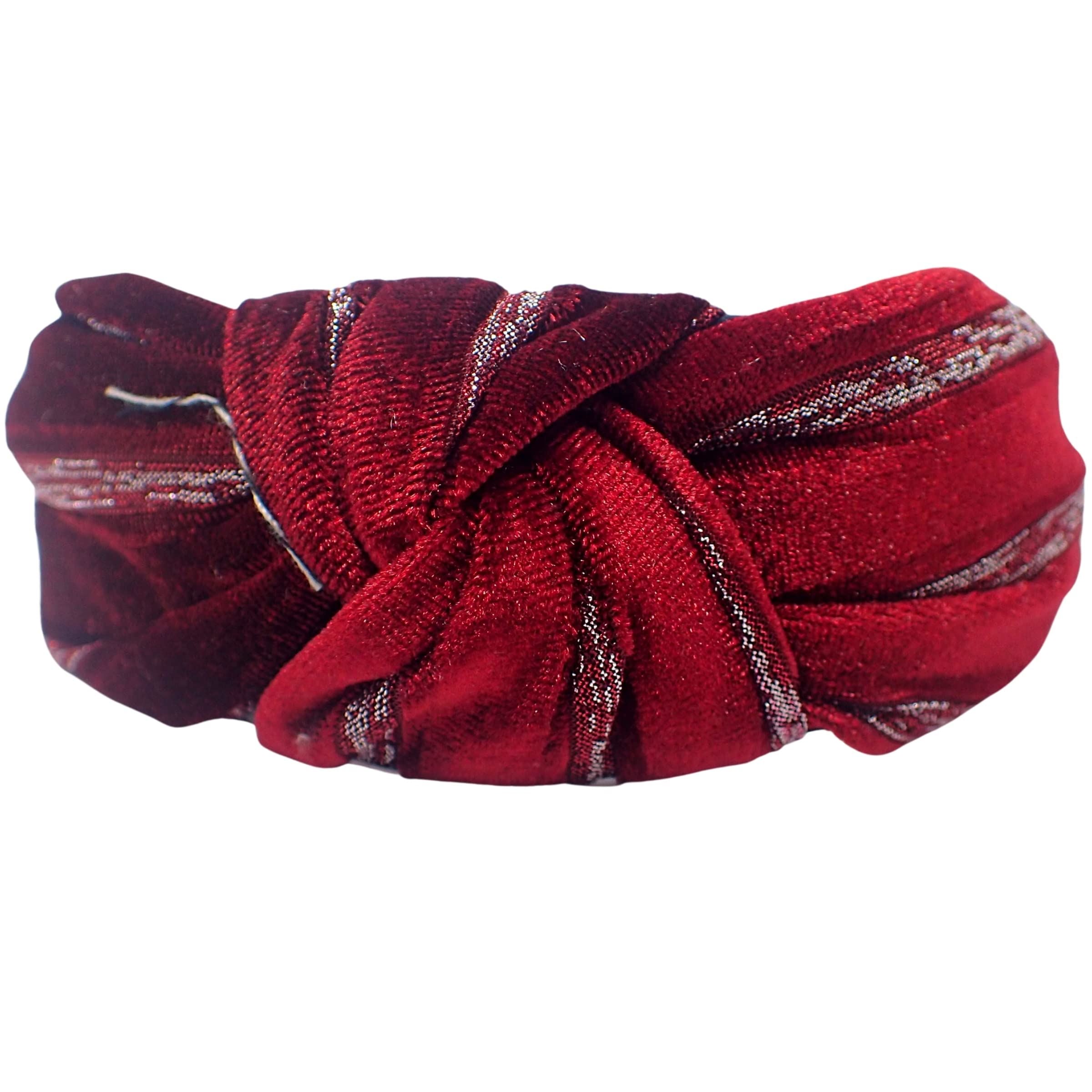 Velvet and Lurex Knot Alice Bands Adult Women, Hair Accessories for Women, Hair Bands for Women, Thick Headband, Womens Headbands, Head Bands Adult Women, Wide Headbands