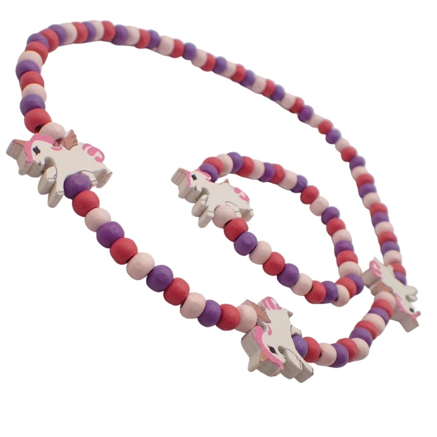 Children's Wooden Necklace & Bracelet Sets