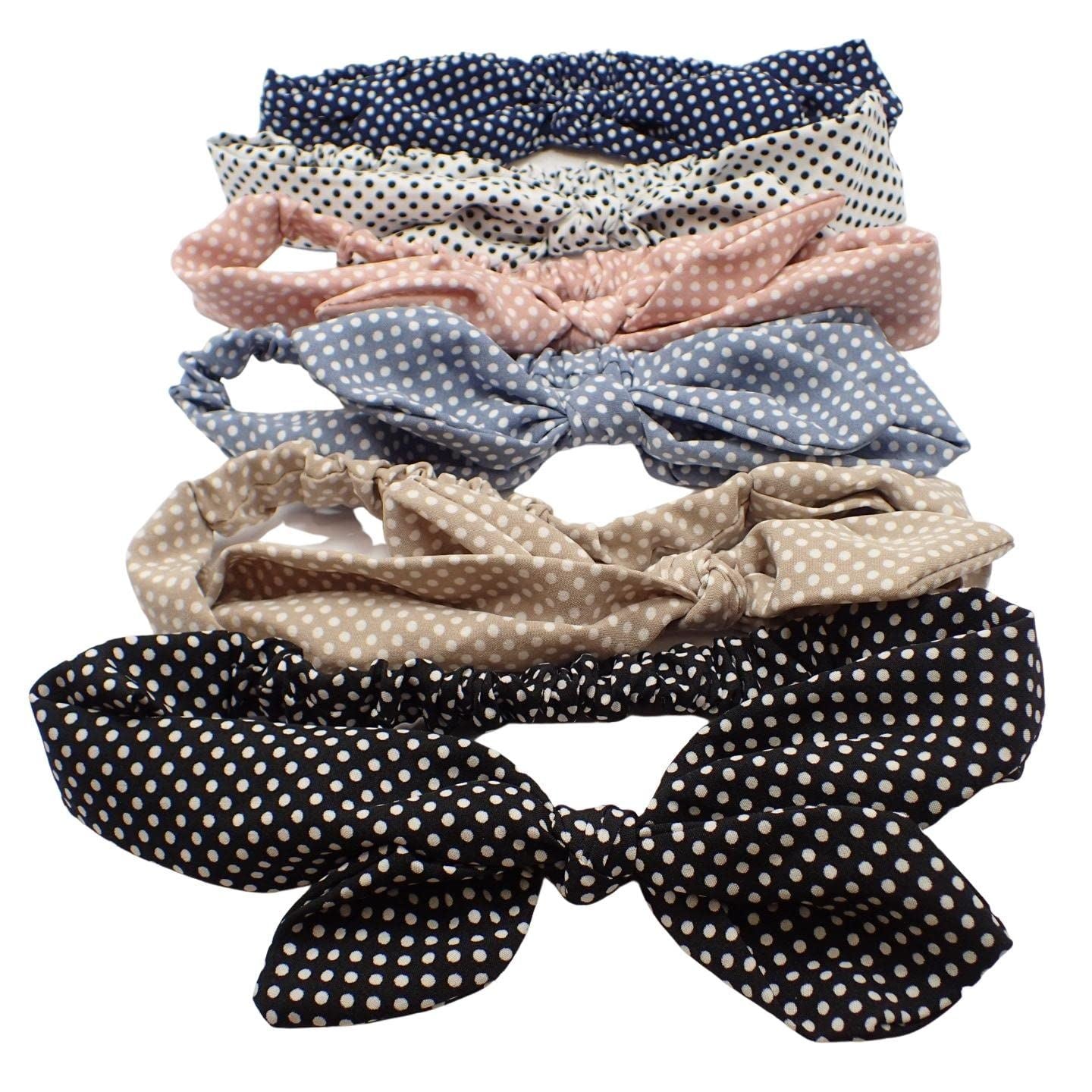 Hair Headband Bandeau Headbands Hairband Cross Knot Knotted Headband Leopard Print Headband Hair Bandeau Polka Dot Headband Bandeau For Women, Ladies, Kids, Men