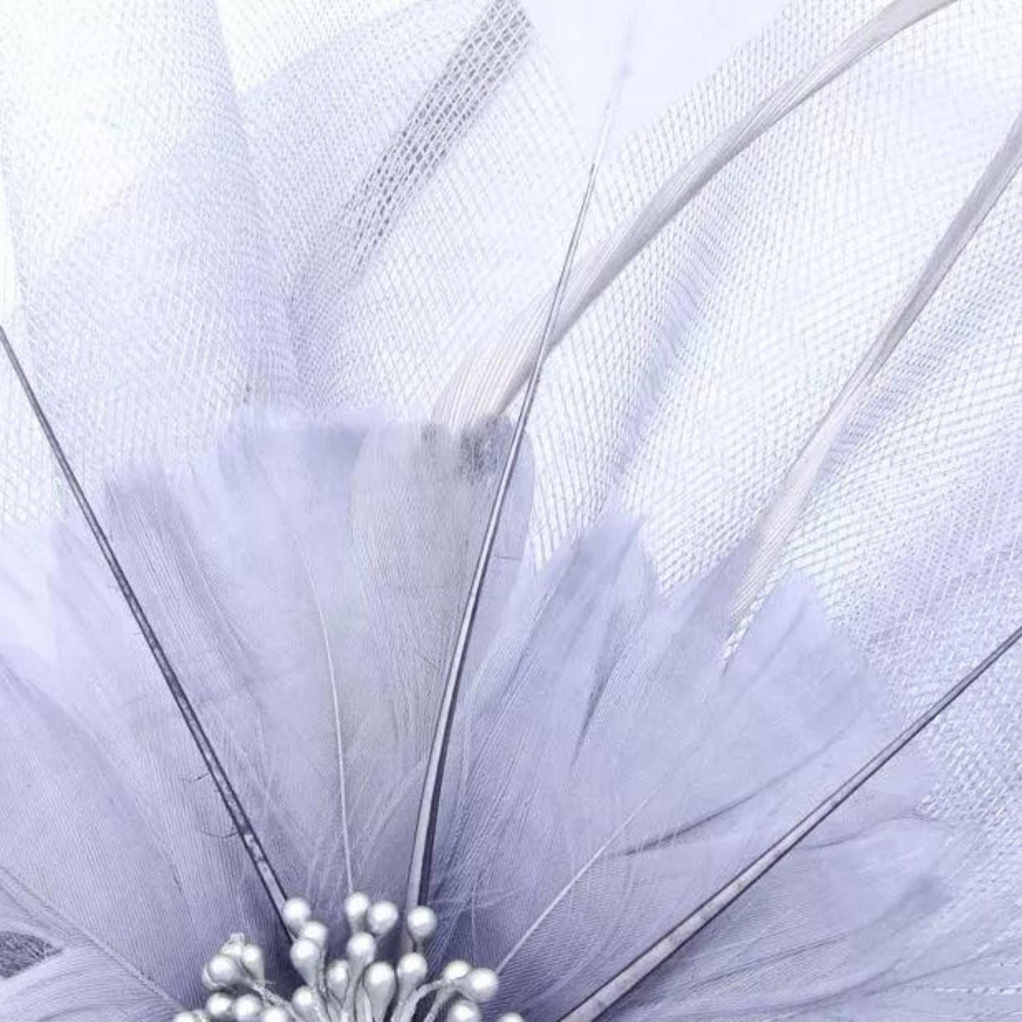 Fascinator Hair Clip Fascinator Headband Hairband Fascinators Flower Fascinator Flower Hair Clip Flower Feather Clip On Clip Or Aliceband For Girls, Women