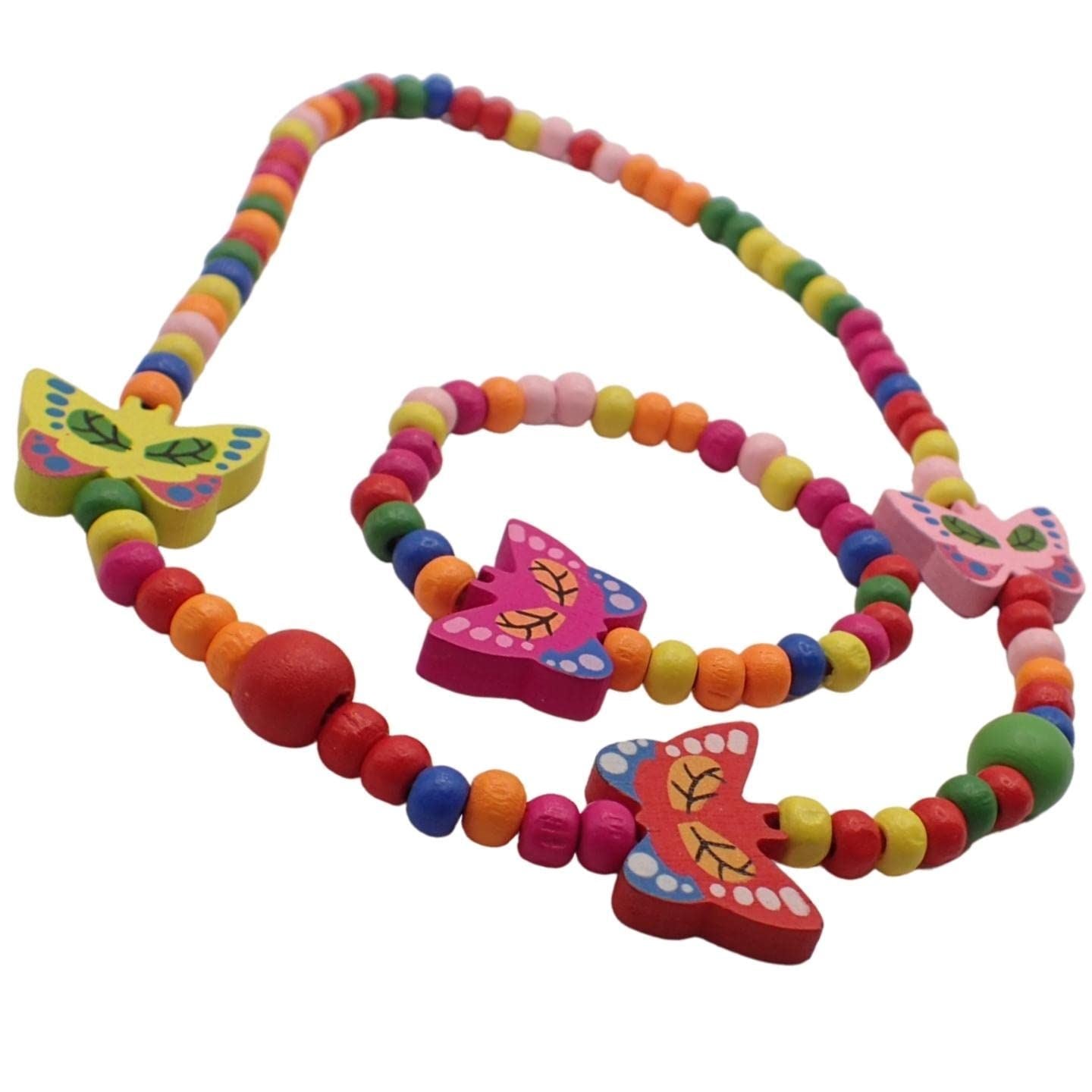 Children's Wooden Necklace & Bracelet Sets