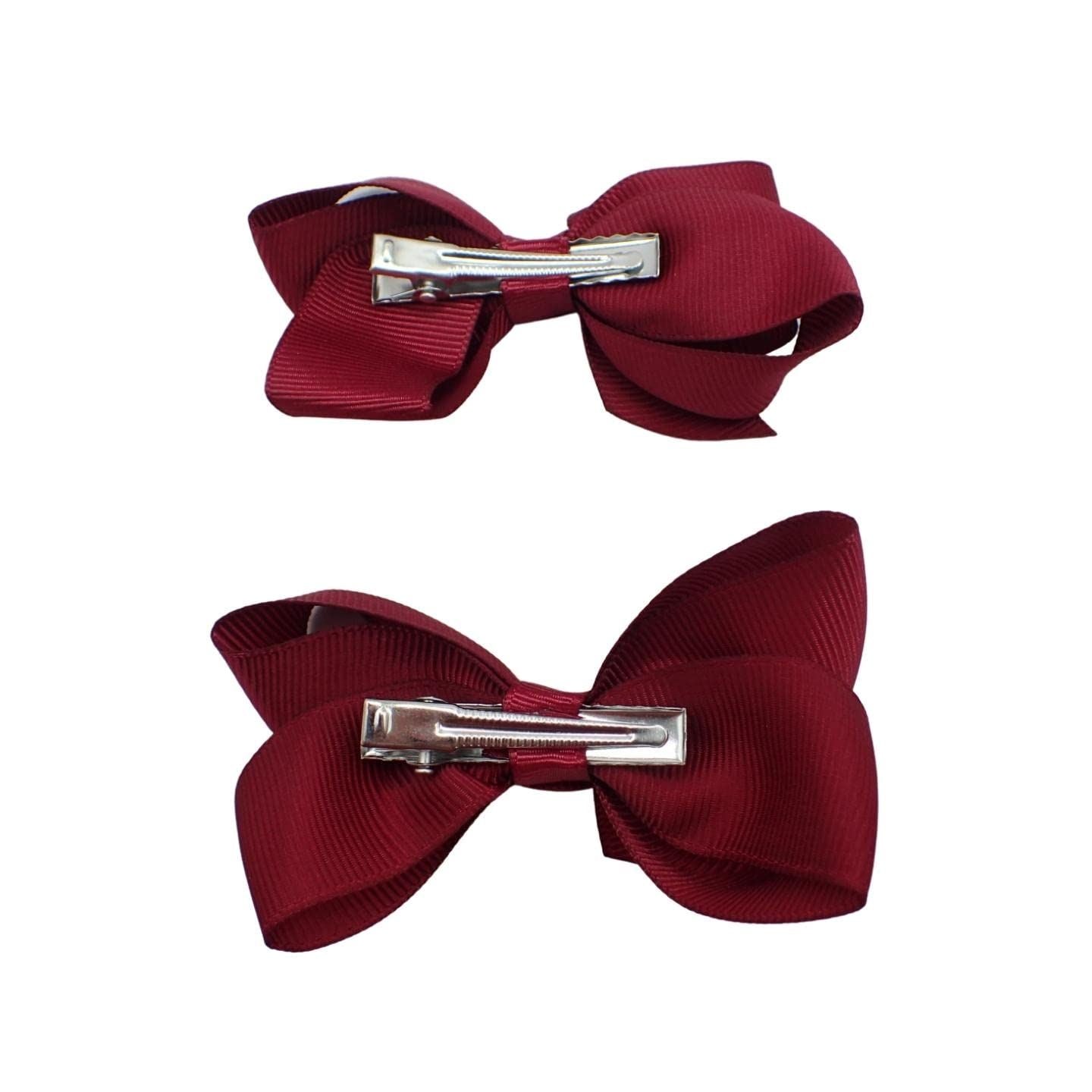 2pc Ribbon Hair Bows Hair Clip Hair Bows for Girls Hair Clips Women Girls Hair Clips Girls Hair Accessories Baby Hair Clips Crocodile Clips Hair Bows