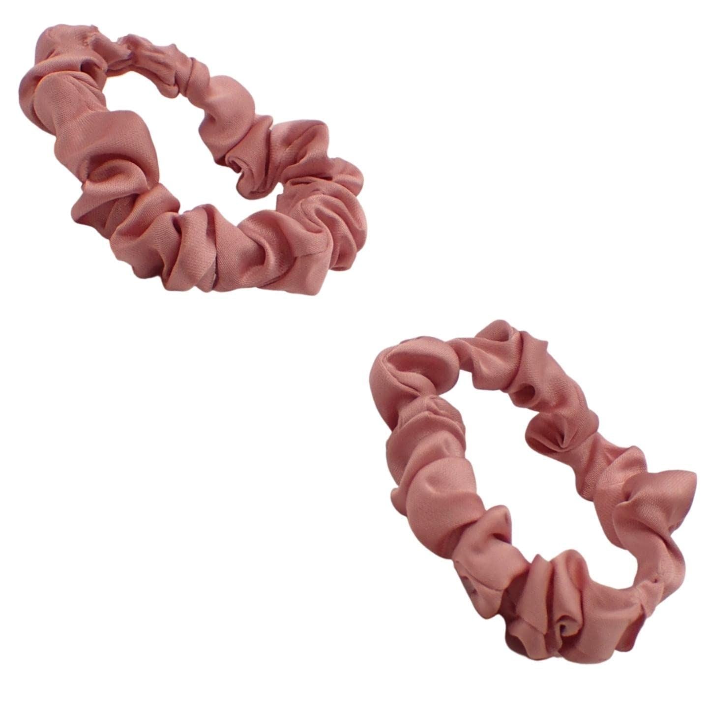 Small Satin Scrunchies for Girls & Women, Non-Slip Scrunchie, Imitation Silk Scrunchies, Hair Bobbles