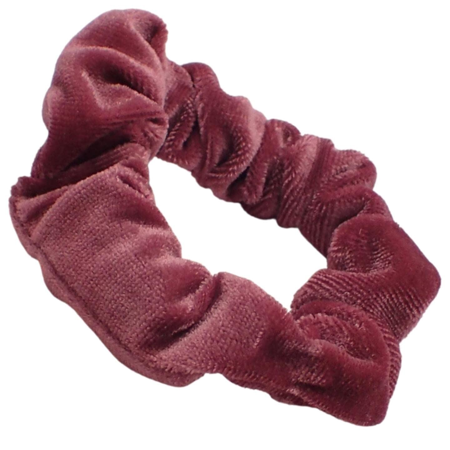 Small Skinny Velvet Hair Scrunchies Pack of 2 Scrunchies for Women & Girls, Cute Soft Scrunchy Hair Tie, Cute Hair Bobble, Velvet Hairband for Ladies & Kids Scrunchies