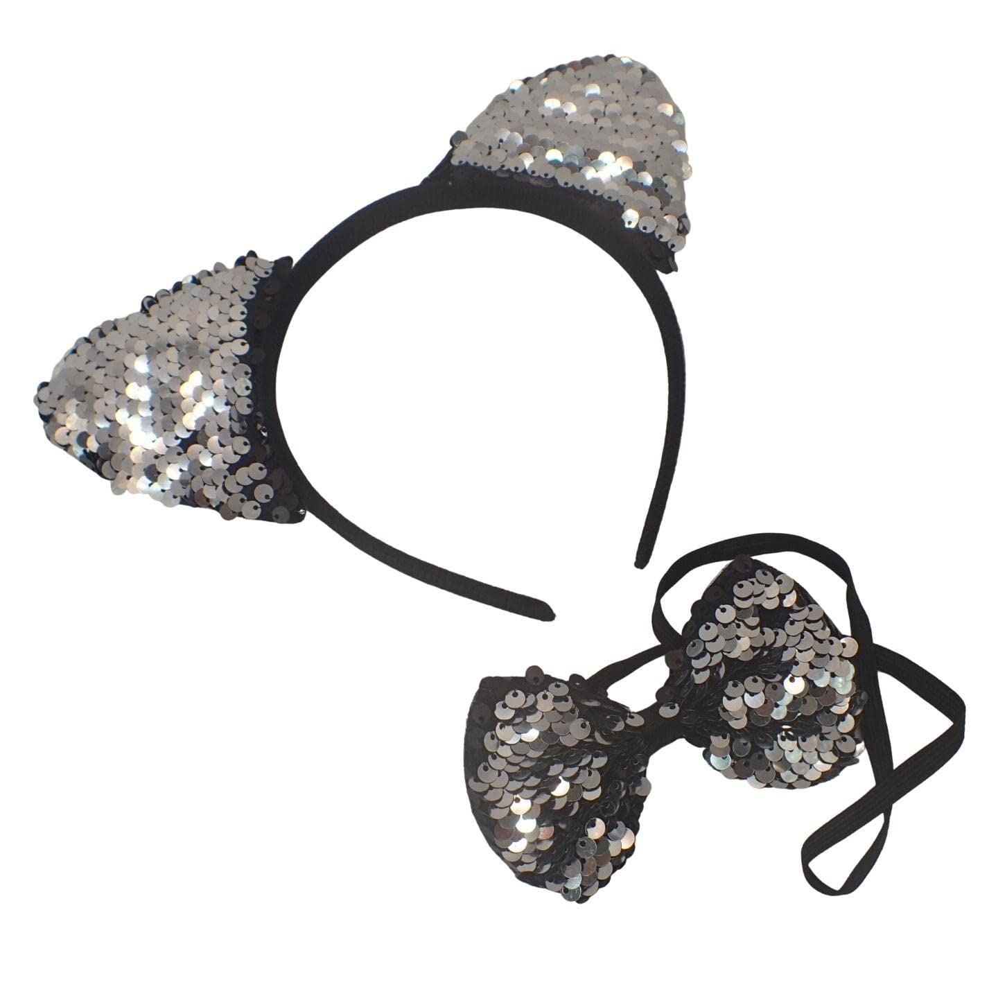 Cat Ears for Kids & Adults, Black Cat Headband, Kids Dress Up, Cosplay Accessories, Animal Fancy Dress Costume, Fluffy Cat Ears, World Book Day Costume