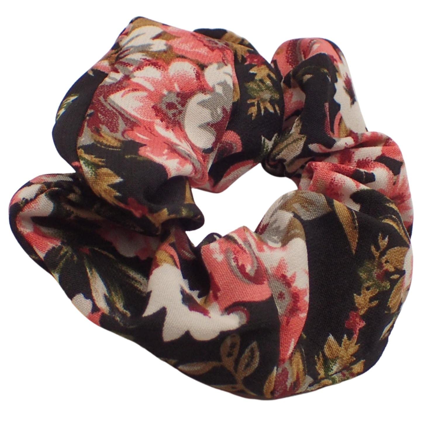 Small Floral Cotton Scrunchies for Girls & Women, Hair Bobble, Hair Band Scrunchie