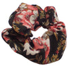 Set of 2 Small Floral Cotton Scrunchies for Girls & Women, Hair Accessories for Ladies & Girls, Hair Bobble, Hair Band Scrunchie