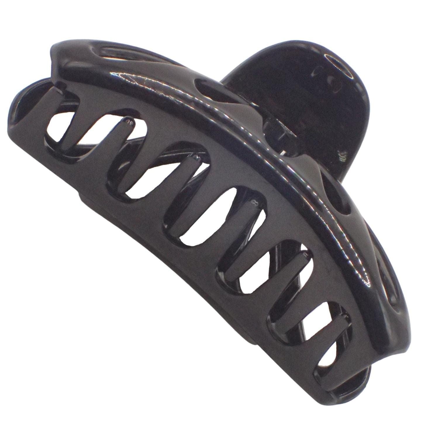 9cm Black or Brown Tort Hair Claw Clip, Detailed Hair Claw for Women & Girls, Thick Hair Claw, Hair Clips Women Claw Clips, Medium Clamps & Claws for Thick Hair