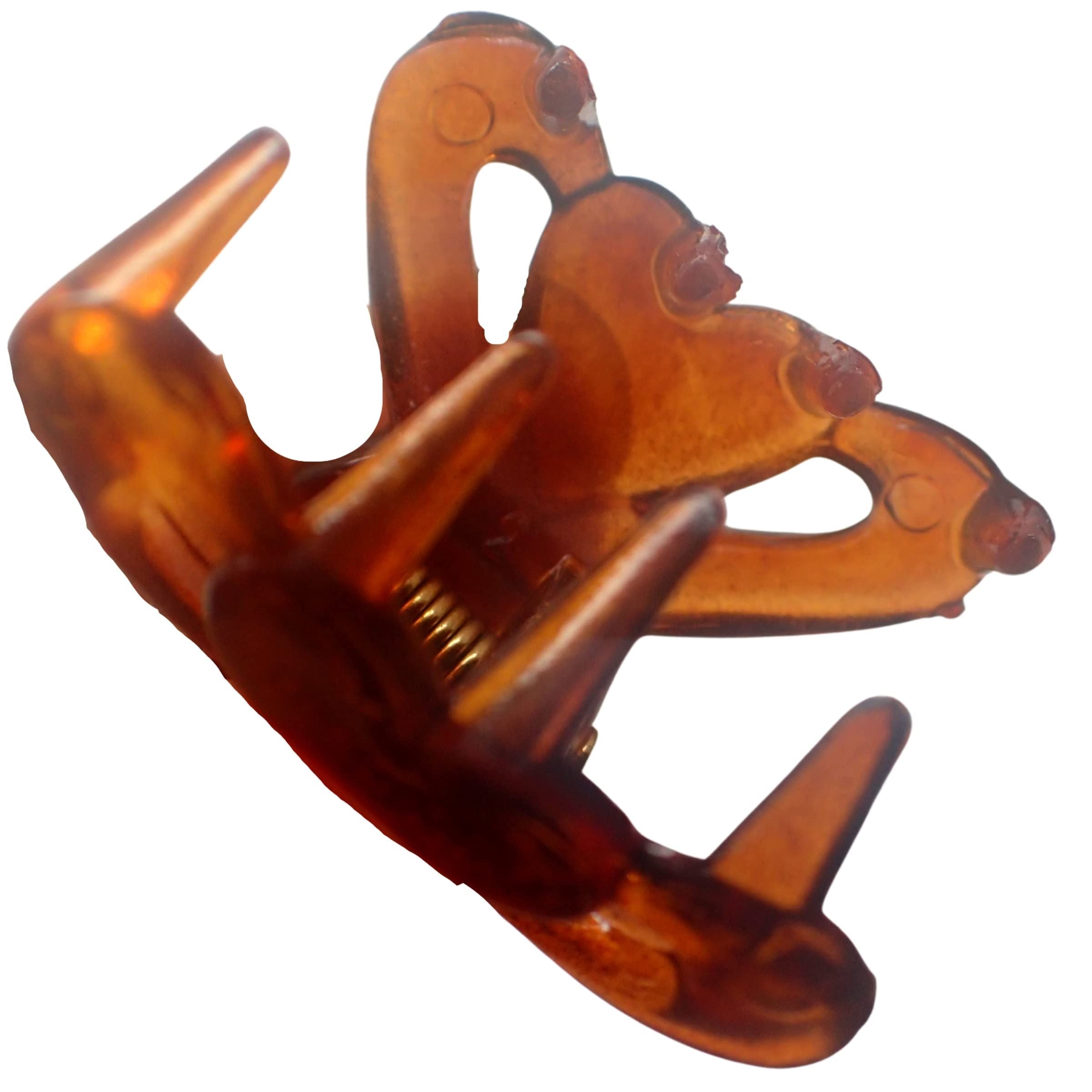 4 Pc Mini Hair Clips for Woman Kids, Plastic Mini Hair Claw Clip Pins Clamps Mini Hair Jaw Clips Hair for Girls Kids Women