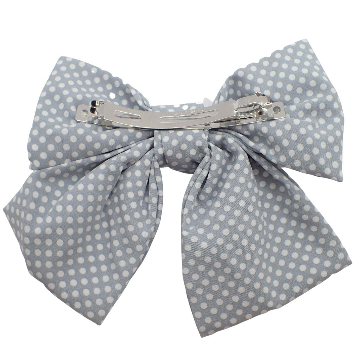 Satin Hair Bow Clip Barrette Cute Hair Styling Ribbon Bow Accessory on a Barrette Clip Bows for Girls, Kids, Women, Ladies for Wedding, Festival, Holiday