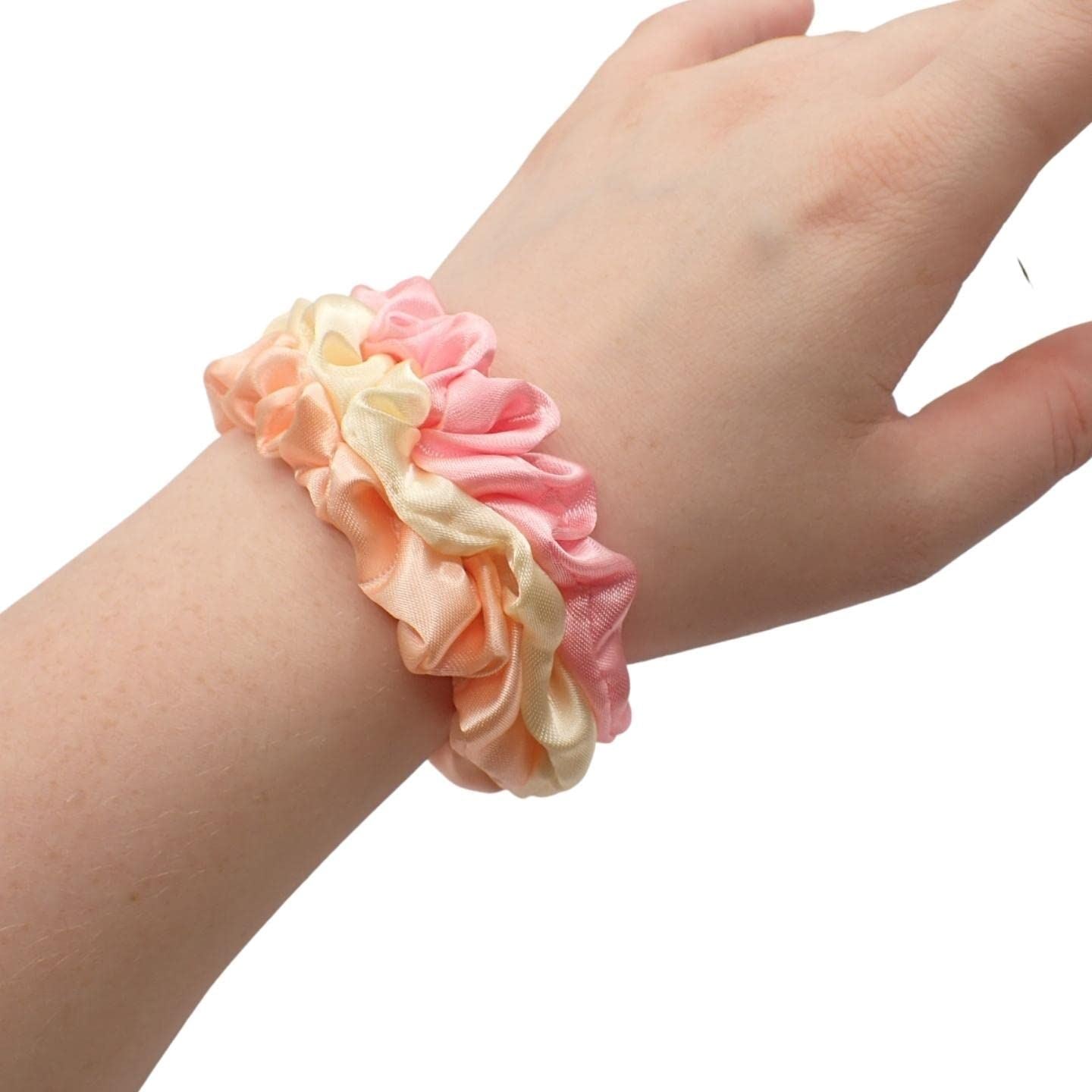 Small Satin Scrunchies for Girls & Women, Non-Slip Scrunchie, Imitation Silk Scrunchies, Hair Bobbles