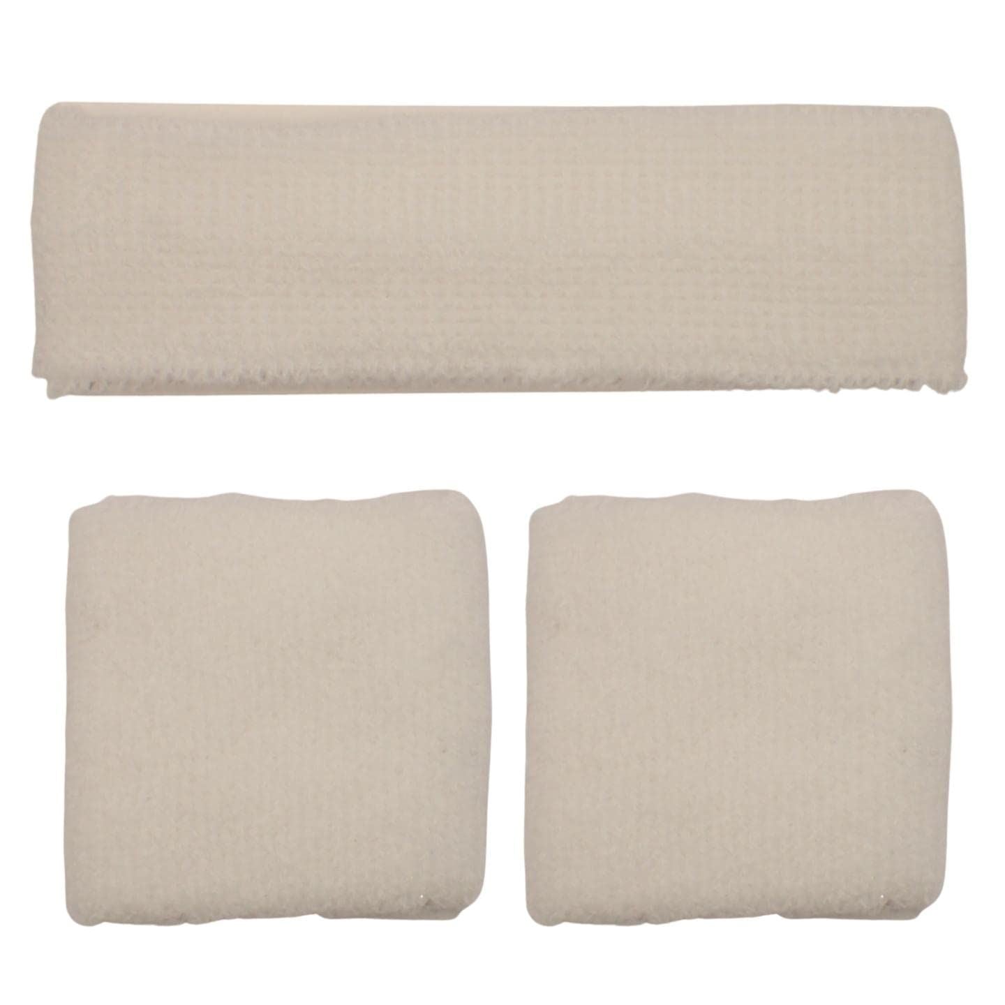 3pcs Unisex Headbands & Wrist Sweatbands for Exercise Set, Colourful Headbands & Sweatbands for Adults & Kids Sports Bands, Fitness Accessories