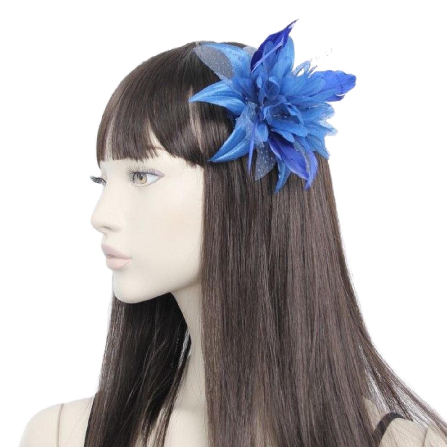 Fascinator Hair Fascinators Hair Fascinator Hair Clip Wedding Hats Royal Ascot Fascinator On Clear Comb Or Aliceband Suitable for Girls, Women, Ladies