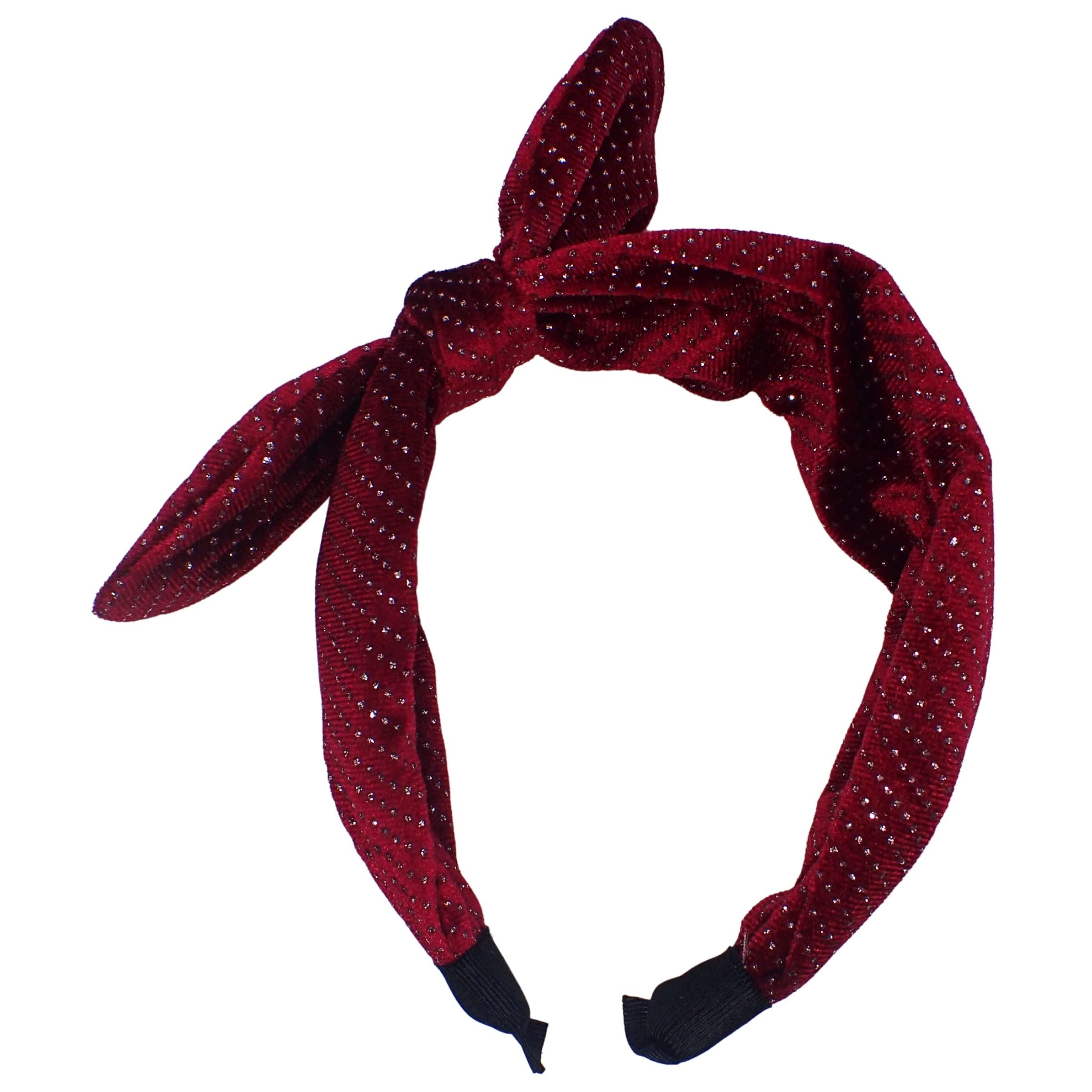 Glitter Bow Alice Bands Adult Women, Hair Accessories for Women, Hair Bands for Women, Thick Headband, Womens Headbands, Head Bands Adult Women, Wide Headbands