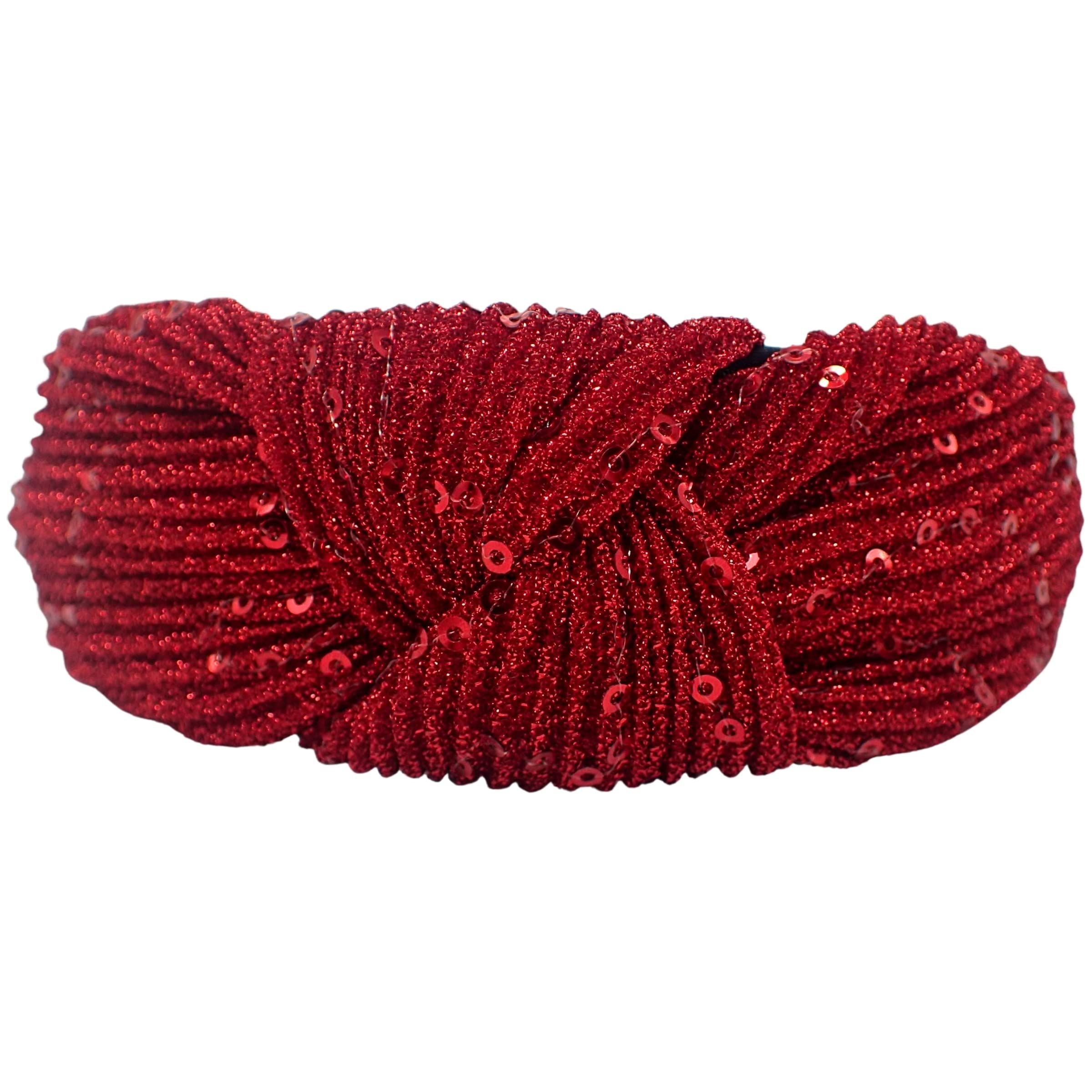 Lurex Sequin Knot Alice Bands Adult Women, Hair Accessories for Women, Hair Bands for Women, Thick Headband, Womens Headbands, Head Bands Adult Women, Wide Headbands
