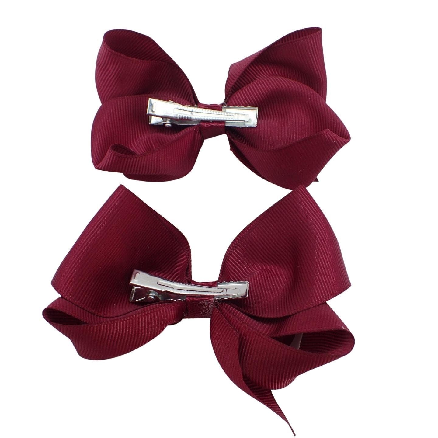 2pc Ribbon Hair Bows Hair Clip Hair Bows for Girls Hair Clips Women Girls Hair Clips Girls Hair Accessories Baby Hair Clips Crocodile Clips Hair Bows