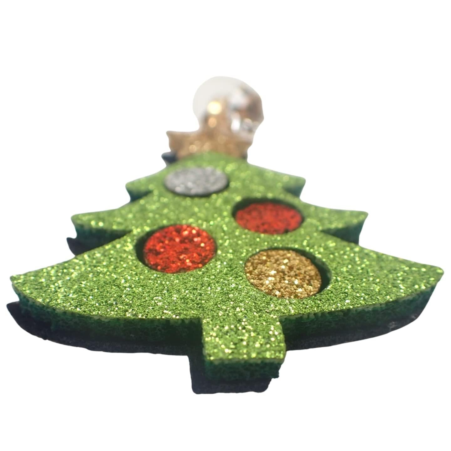 2pcs Christmas EarRings for Women or Girls, Earrings for Women Dangling Christmas Tree, Bauble, Christmas Pudding, Hooks, Studs, Reindeer Santa Hat Ho Ho Ho Holly