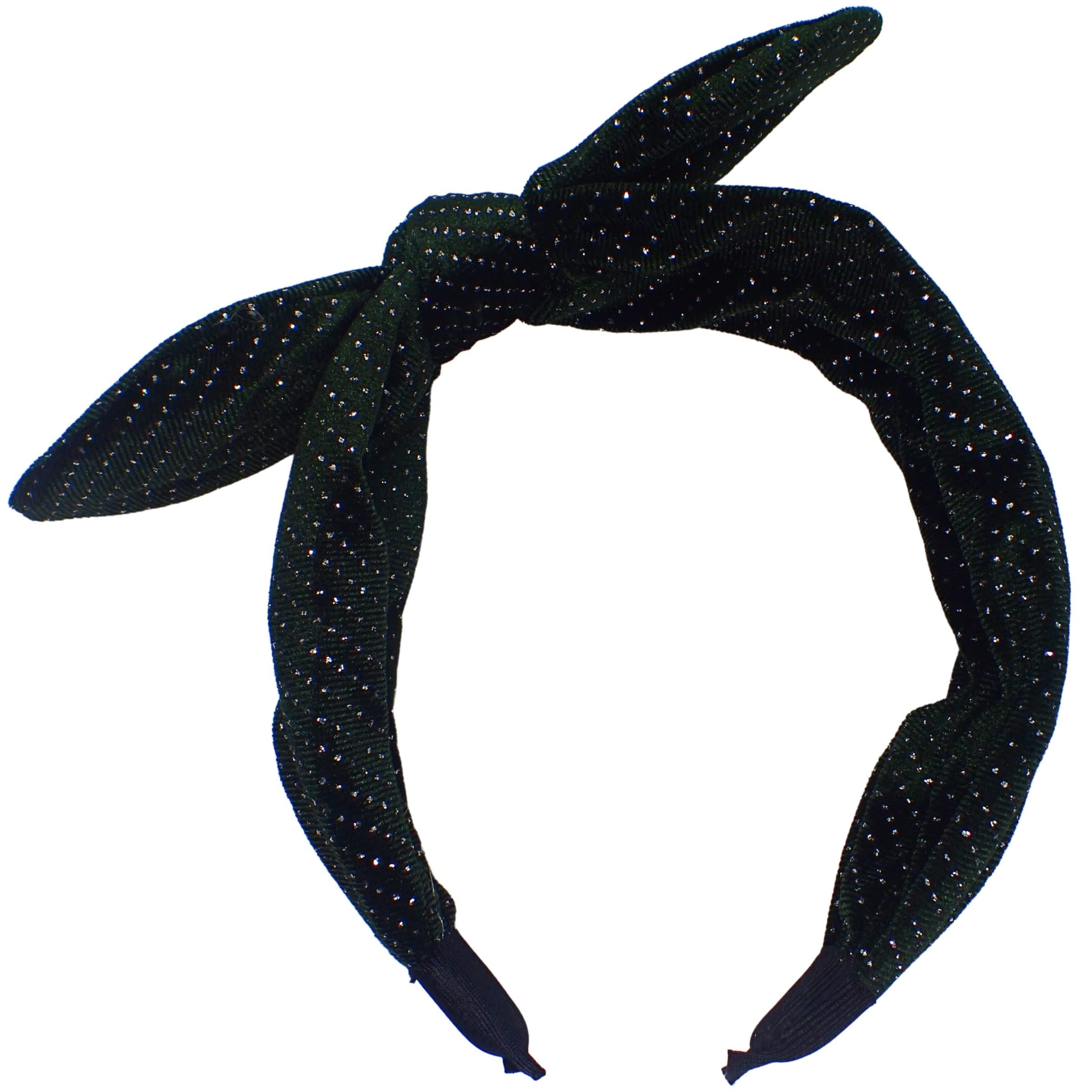 Glitter Bow Alice Bands Adult Women, Hair Accessories for Women, Hair Bands for Women, Thick Headband, Womens Headbands, Head Bands Adult Women, Wide Headbands