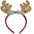 Deer Horns Antlers Santa Hat & Rudolph Red Nose Reindeer Valentines