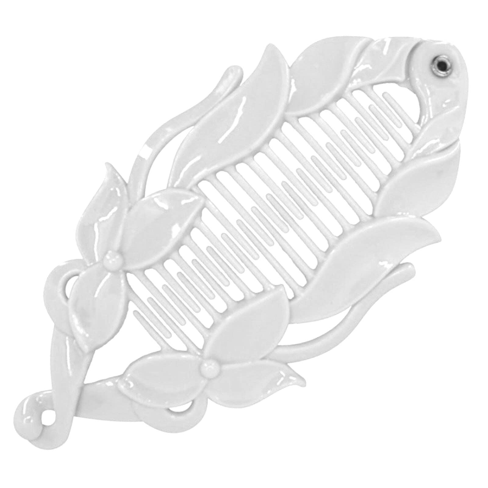 Hair Banana Clips Banana Fish Women Ladies Girls Kids Long Thick Wide Tooth Comb Pins Light Double Grippers Styling Products