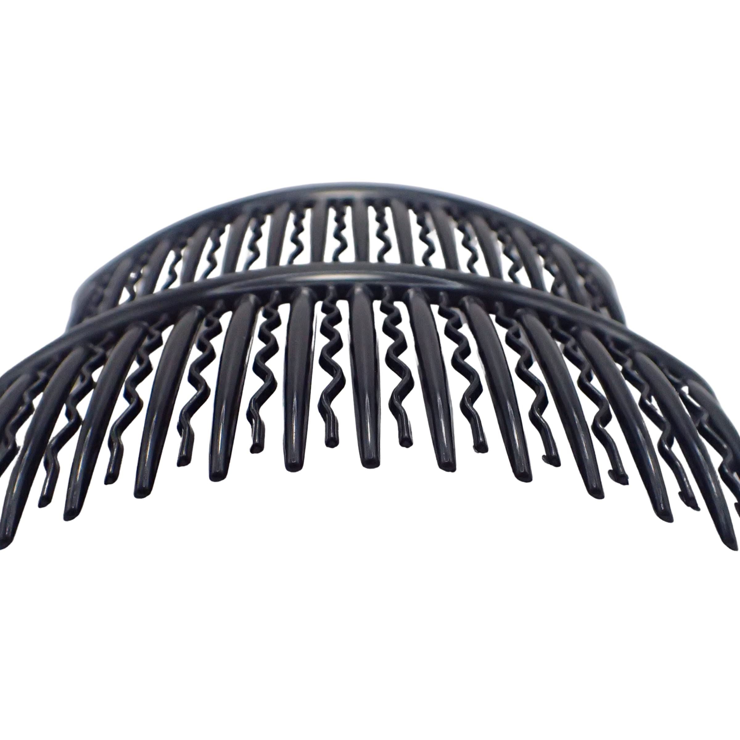 12cm / 4.7" 2 piece Large Plastic Hair Comb Slides for Women and Girls