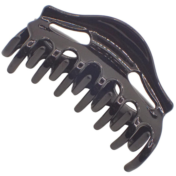 9cm Black or Brown Tort Hair Claw Clip, Detailed Hair Claw for Women & Girls, Thick Hair Claw, Hair Clips Women Claw Clips, Medium Clamps & Claws for Thick Hair