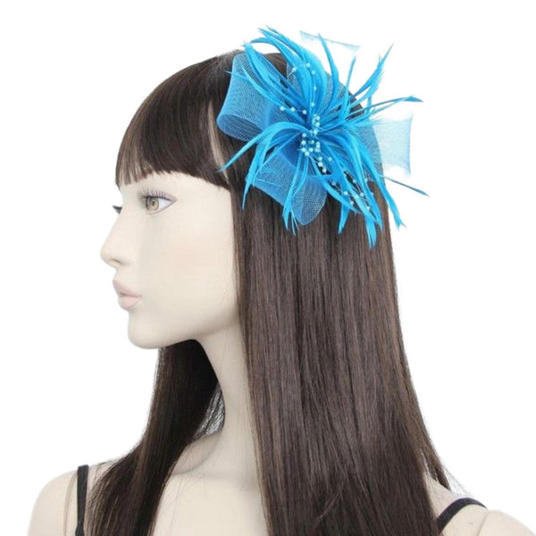 Flower Fascinator Hair Clips Hair Fascinators Wedding Hat Hair Clip Royal Ascot Hat On Clip Or Aliceband Headband For Girls, Women, Ladies