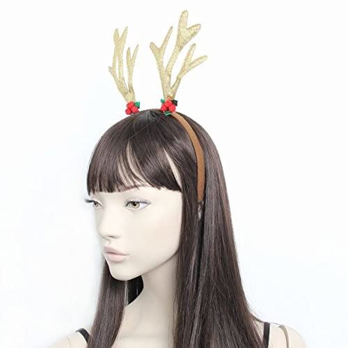 Deer Horns Antlers Santa Hat & Rudolph Red Nose Reindeer Valentines
