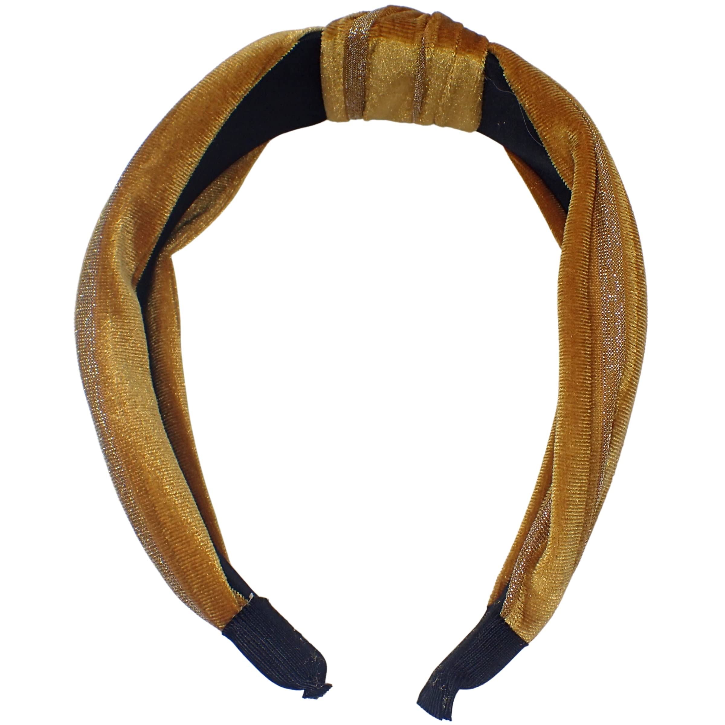 Velvet and Lurex Knot Alice Bands Adult Women, Hair Accessories for Women, Hair Bands for Women, Thick Headband, Womens Headbands, Head Bands Adult Women, Wide Headbands