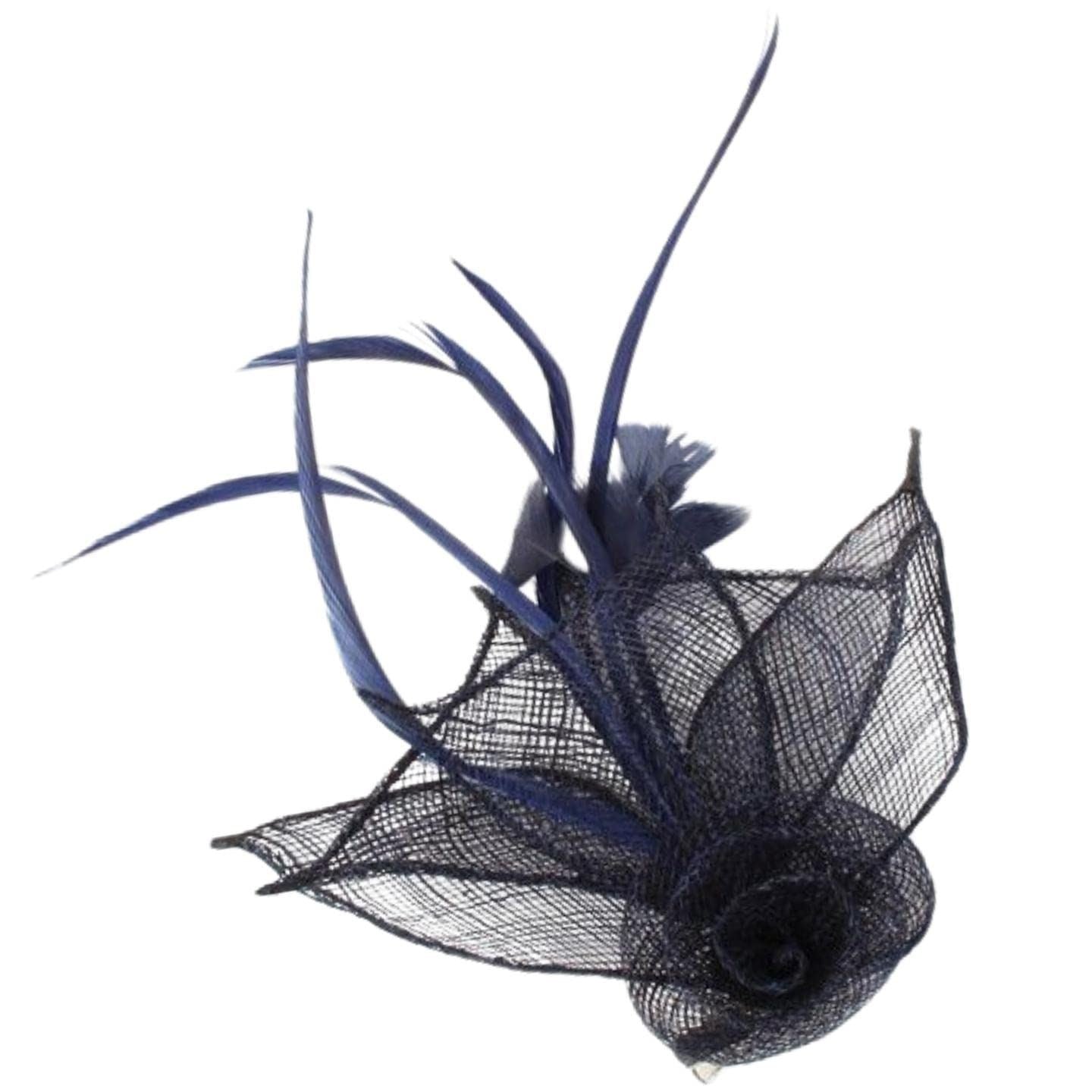 Rose Flower Hair Clip Fascinator Hair Clip Fascinators Hair Clips Sinamay Brooch Pin & Beak Clip Hair Clip Suitable For Girls, Women, Ladies