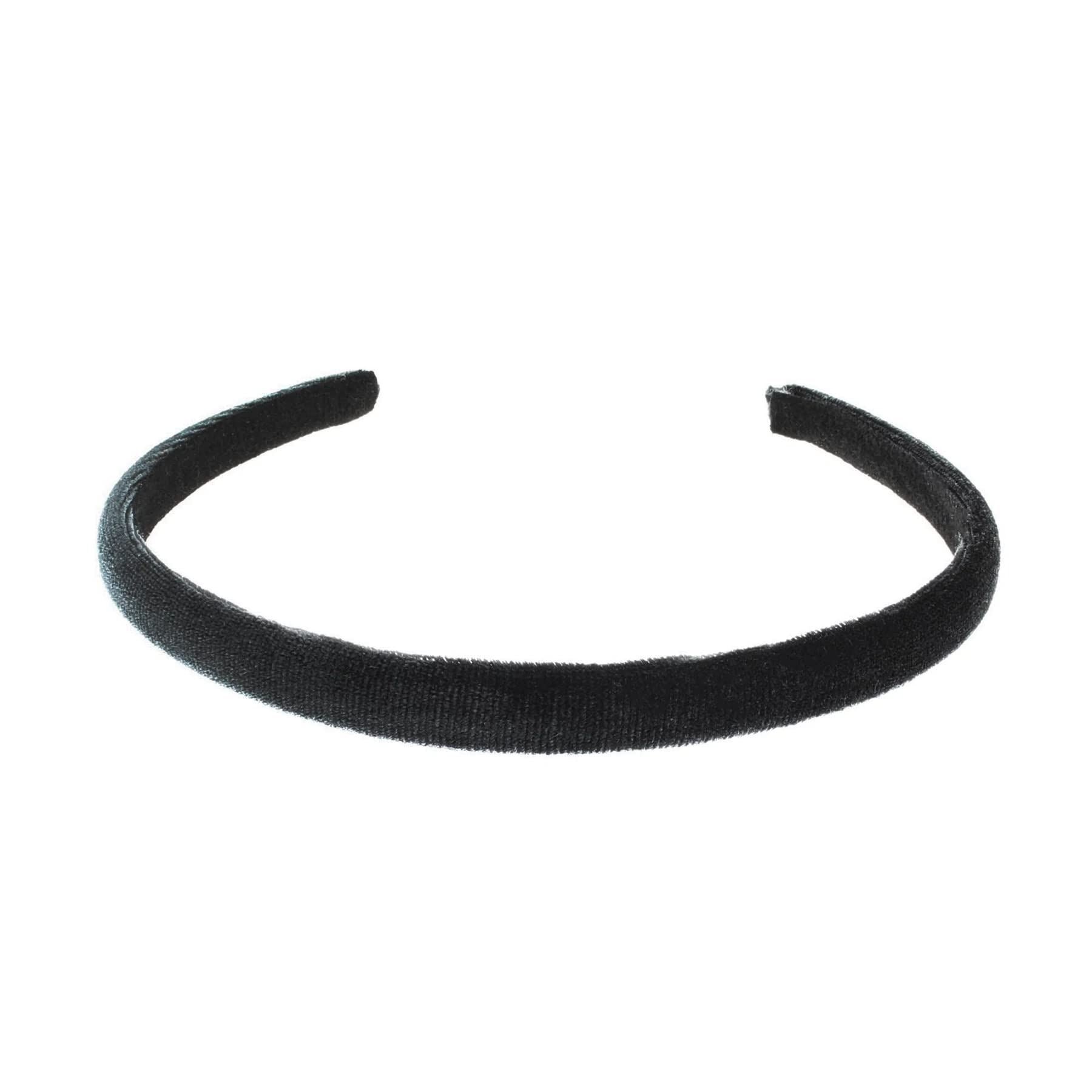 1cm/0.4" 6 piece Thin Velvet Hair Bands, Head bands Alice Bands Adult Women