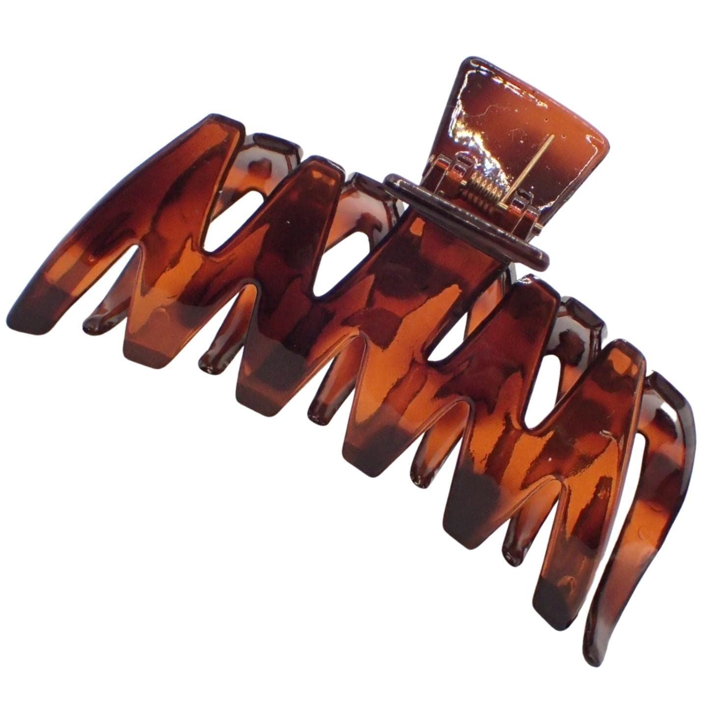 8.5cm Black or Brown Tort Hair Claw Clip, Detail Hair Claw for Women & Girls, Thick Hair Claw Clip, Hair Clips for Ladies, Womens Claw Clips for Thick Hair