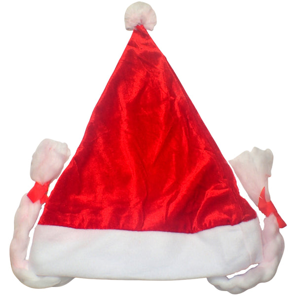 Luxury Red Santa Hat for Adults, Santa Costume, Christmas Hats Adult, Christmas Party Hats, Xmas Decorations for Indoors, Christmas Hair Accessories