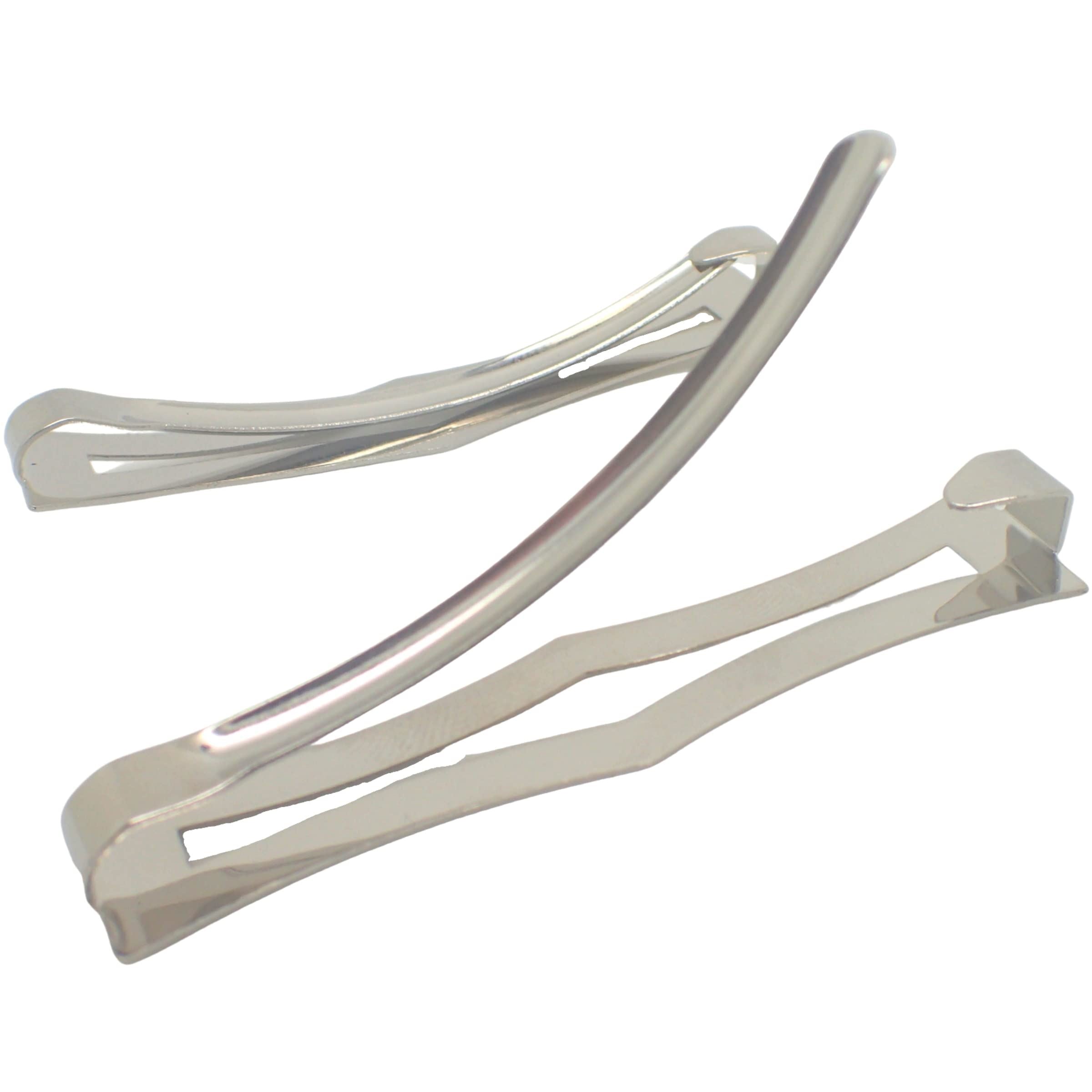 2pcs Open style Hair Clips, Hair Barrettes, Hair Slides, Hair Grips, Hairdressing Clips, Hair Accessories for Women, Metal barrette