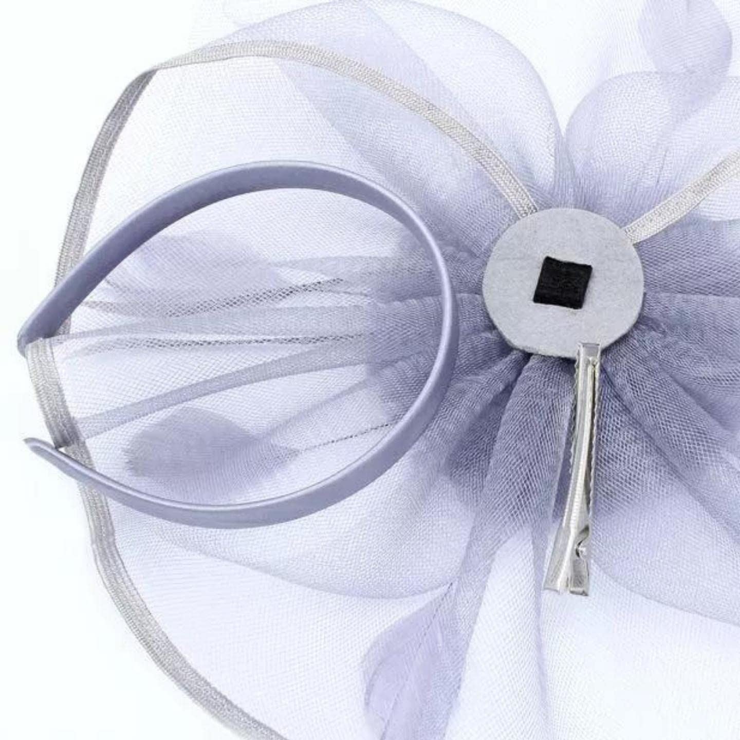 Fascinator Hair Clip Fascinator Headband Hairband Fascinators Flower Fascinator Flower Hair Clip Flower Feather Clip On Clip Or Aliceband For Girls, Women