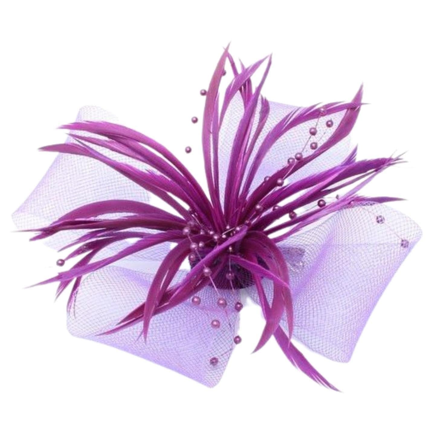 Flower Fascinator Hair Clips Hair Fascinators Wedding Hat Hair Clip Royal Ascot Hat On Clip Or Aliceband Headband For Girls, Women, Ladies