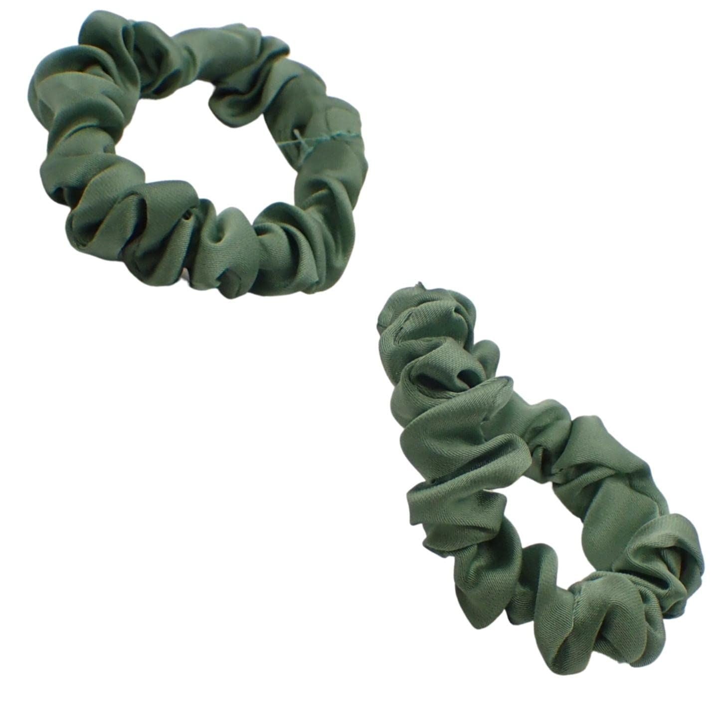 Small Satin Scrunchies for Girls & Women, Non-Slip Scrunchie, Imitation Silk Scrunchies, Hair Bobbles